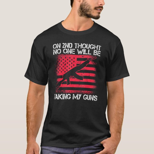 Andra ändringsförslaget: ingen kommer att ta min v t shirt (Framsida)