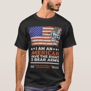 Andra ändringsförslaget Pro Gun säker 45 AVS 1911  T Shirt
