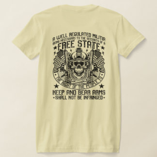 Andra ändringsförslaget Skull T-Shirt