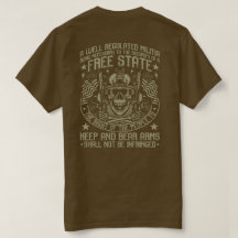 Andra ändringsförslaget Skull T-Shirt