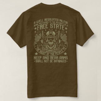 Andra ändringsförslaget Skull T-Shirt