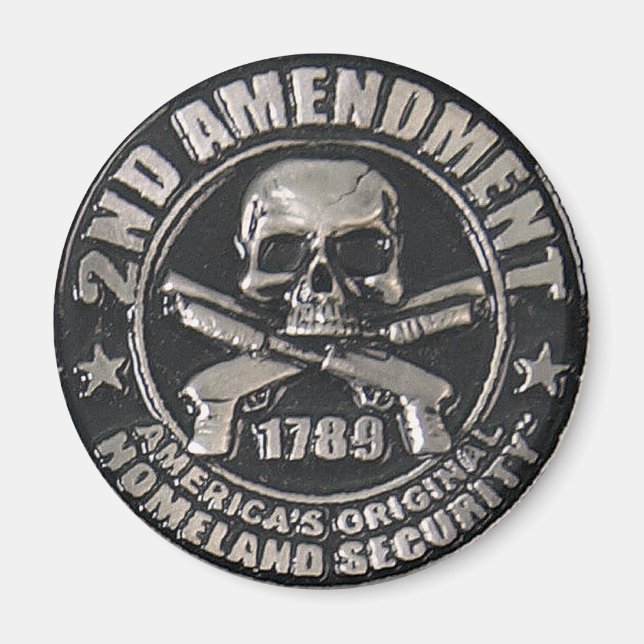 Andra ändringsmedalj magnet (Framsidan)