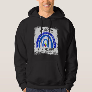 Andra april-världen runt firar autism hoodie