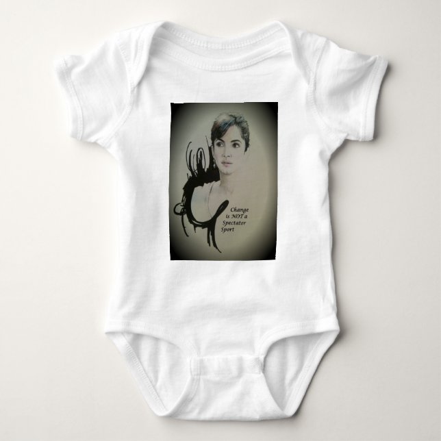 Ändra är inte en Spectator Sport Art Print T-shirt (Framsida)