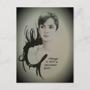 Ändra är inte en Spectator Sport Art Print Vykort