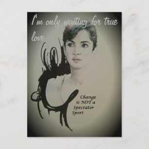 Ändra är inte en Spectator Sport Art Print Vykort