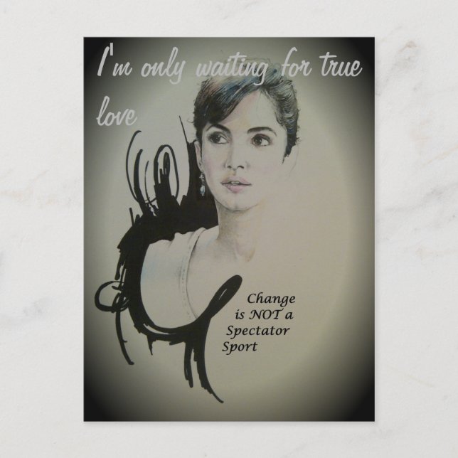 Ändra är inte en Spectator Sport Art Print Vykort (Framsida)