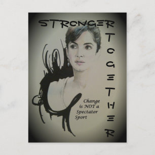 Ändra är inte en Spectator Sport Art Print Vykort