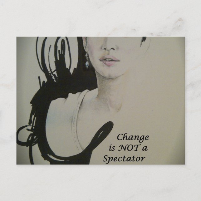 Ändra är inte en Spectator Sport Art Print Vykort (Framsida)