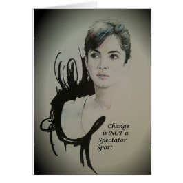 Ändra är inte en Spectator-sport Hälsningskort