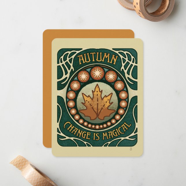 Ändra är Magic Card för uppmuntran och support Anteckningskort (Fram/Back In Situ)