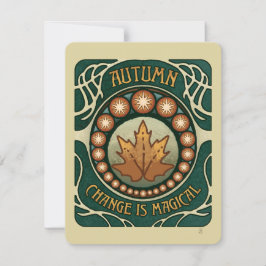 Ändra är Magic Card för uppmuntran och support Anteckningskort