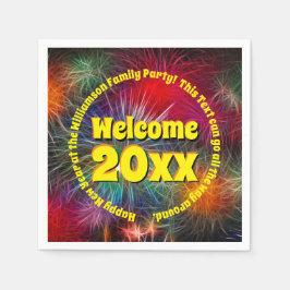 Ändra år Redigera text Lägg till nytt år 20xx för  Pappersservett