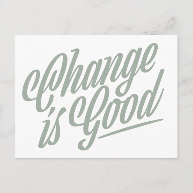 Ändra är vykort för meddelande om Bra Flytta (Framsida)