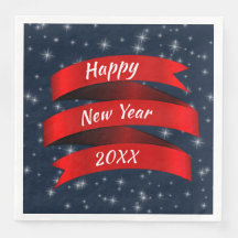 Ändra årstext Gott nytt år 20xx Röd menyflik