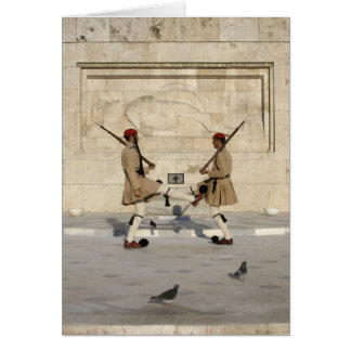 Ändra av vakterna hälsningskort