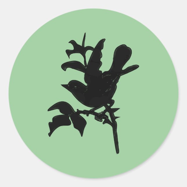 Ändra bakgrund Färg Runt Klistermärke (Framsida)