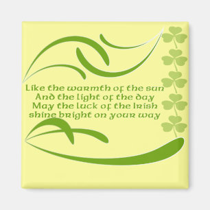 Ändra bakgrundsfärgen färg-Irish Blating Magnet