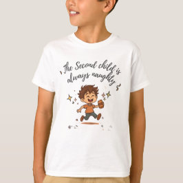 Andra barnet är alltid busigt t shirt