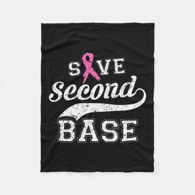 Andra basens Rosa - medvetenhet om bröstcancer hos Fleecefilt (Framsidan)