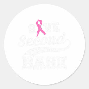 Andra basens Rosa - medvetenhet om bröstcancer hos Runt Klistermärke