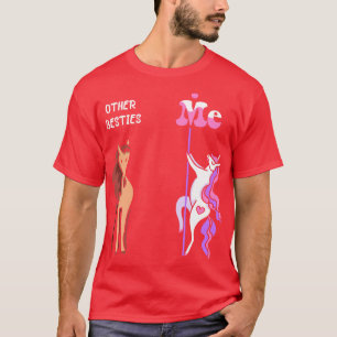 Andra besties jag Tee Unicorn Bestie Funny Gift Id