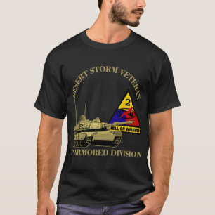 Andra beväpnade divisionen Desert Storm Veterans T Shirt