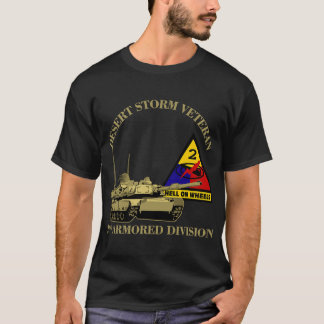 Andra beväpnade divisionen Desert Storm Veterans T Shirt
