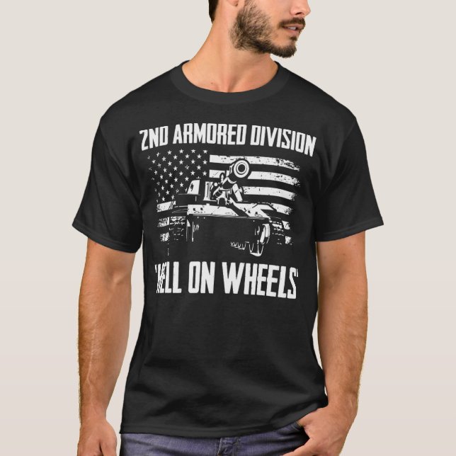 Andra beväpnade divisionen helvetet på Hjul T Shirt (Framsida)