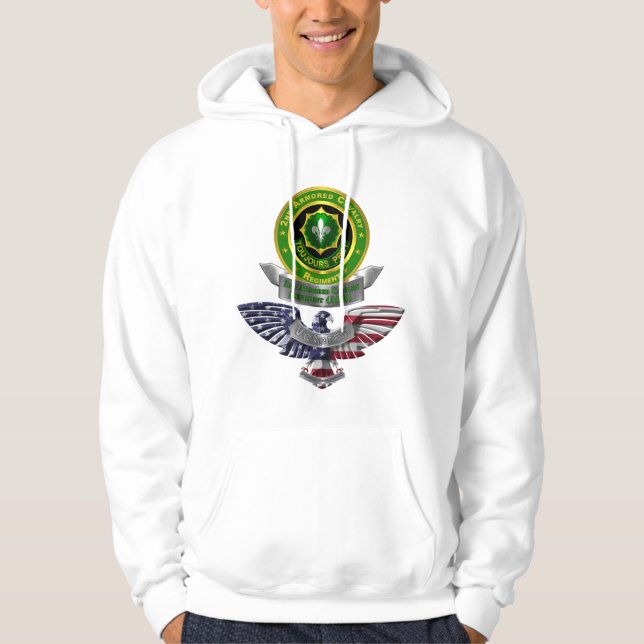 Andra beväpnade kavalleriregim hoodie (Framsida)