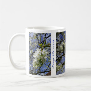 Ändra Blommar för sceninspiration för citattecken Kaffemugg