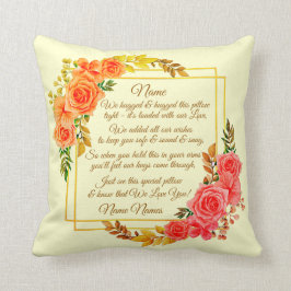 Ändra Blommigt för att lägga till Namn Cream i Hug Kudde