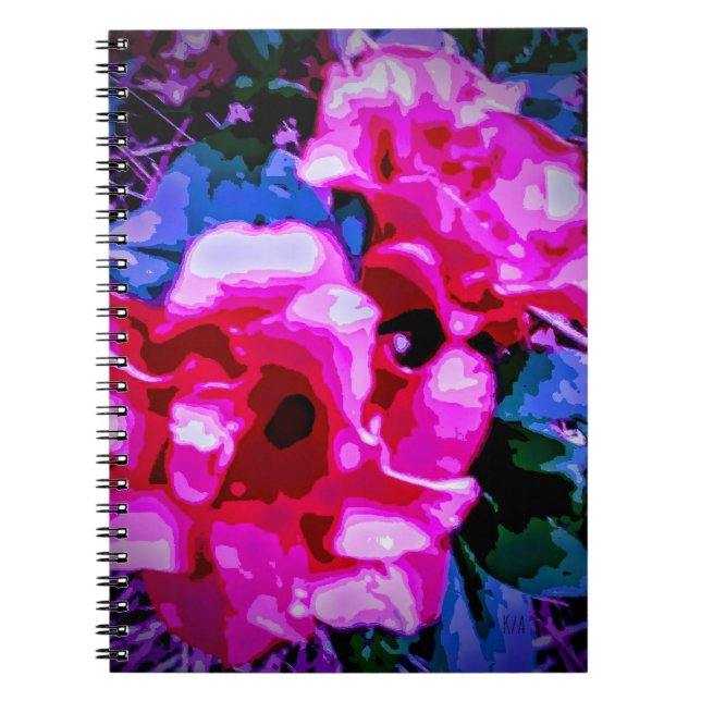 Andra blommigtar anteckningsbok (Framsidan)