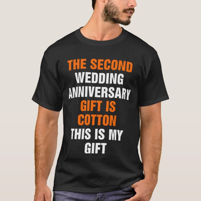 Andra Bröllop-årsdagen T Shirt (Framsida)