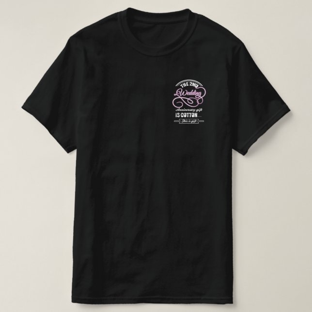 Andra Bröllop-årsjubiléet av mitt Älskare T Shirt (Design framsida)