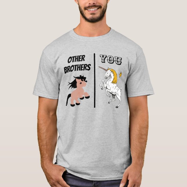 Andra "Brothers Gift", "Funny Brother Gift", T Shirt (Framsida)