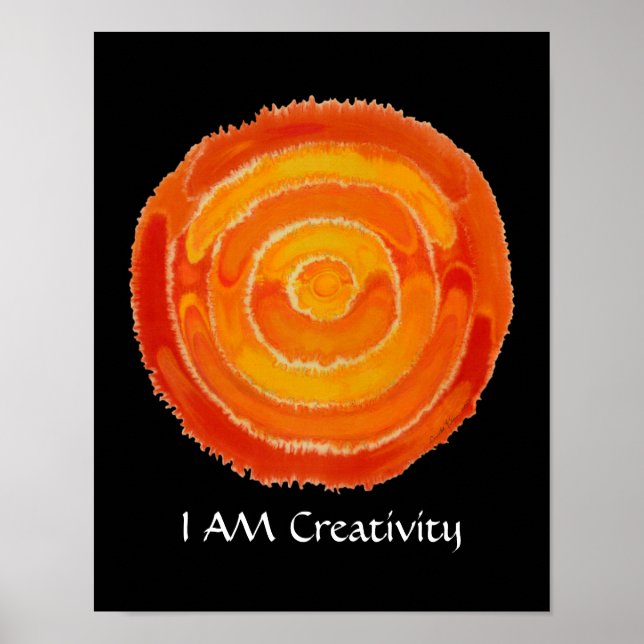 Andra Chakra Art: #1: Kreativitetsfrågor Poster (Framsidan)