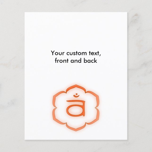 Andra Chakra - Svadhisthana Flygblad (Framsidan)