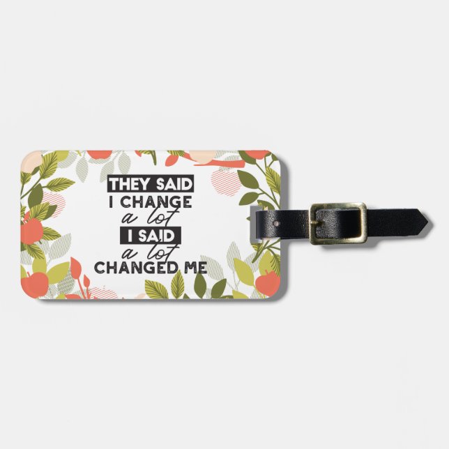 Ändra citattecken med Apple Fruit Träd Mönster Bagagebricka (Horisontell Framsida)