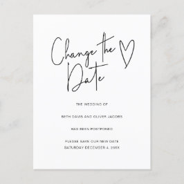 Ändra datum Ändrade planer Enkel inbjudan