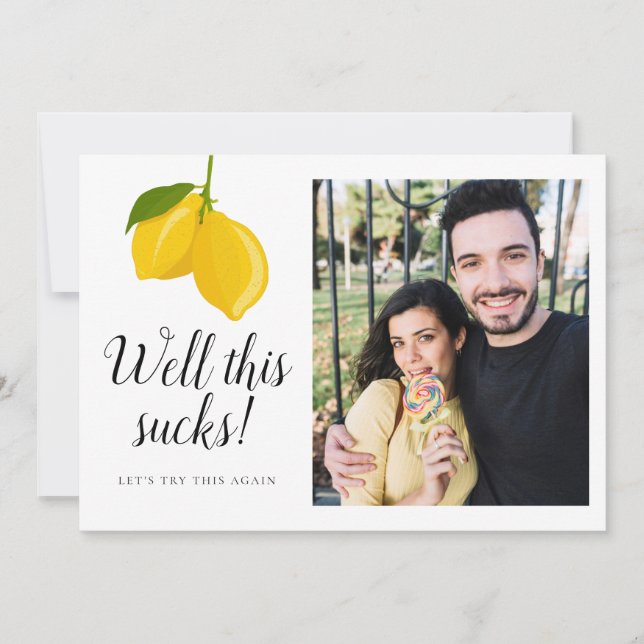 Ändra datum Bröllop Spara datum Foto Inbjudningar (Framsida)