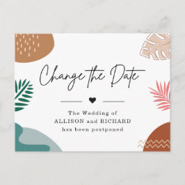 Ändra datum då den moderna Abstrakten har skjutits Vykort