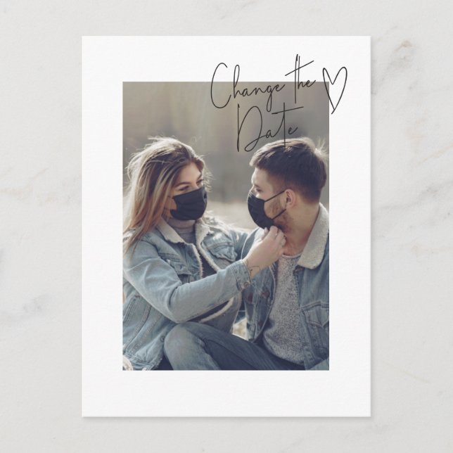 Ändra datum för enkel fotouppskjutning av skript vykort (Framsida)