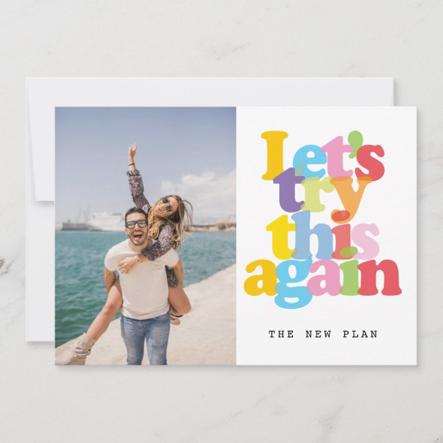 Ändra datum för förskjuten inställd händelsefoto inbjudningar (Framsida)