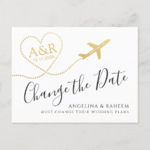 Ändra datum för resmål för bröllop