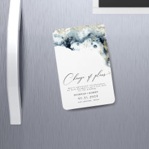 Ändra datum för vattenfärgen Vågar Guld Bröllop