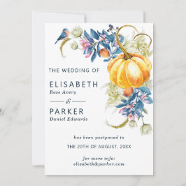 Ändra datum Höstbröllop Meddelande