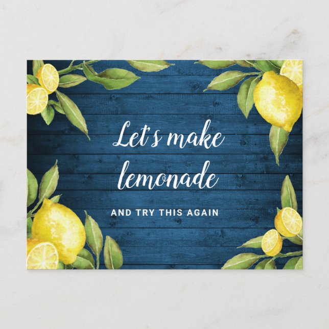 Ändra datum Inställd händelse Uppställd Citroner Vykort (Framsida)