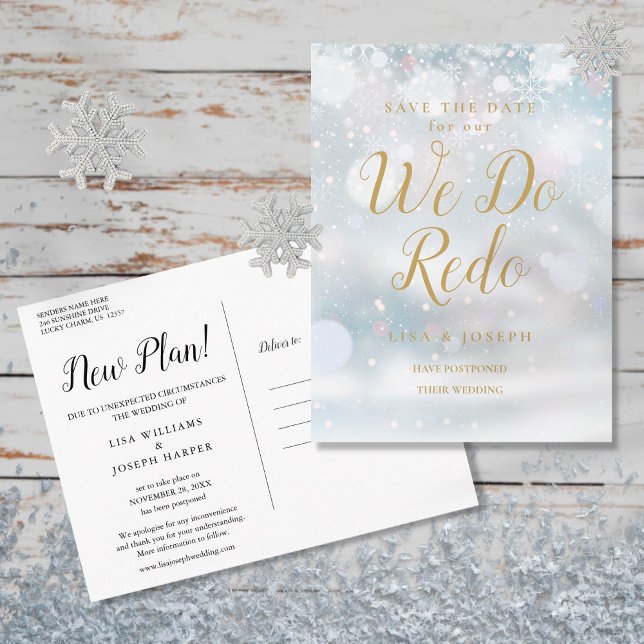 Ändra datumet då vi gör om den nya planeringssjön vykort (Skapare uppladdad)