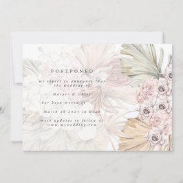 Ändra datumet för tropisk pampas som skjutits upp  spara datumet